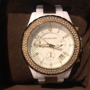 Michael Kors Watch - White & Gold